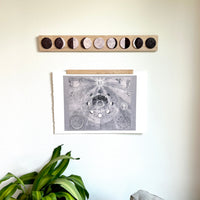 Watercolor Moons Wall Hanging