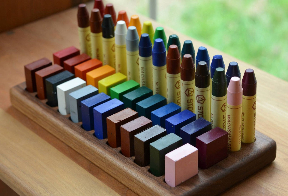 Wooden 24ct Crayon Caddy : Countryside Gifts, LLC