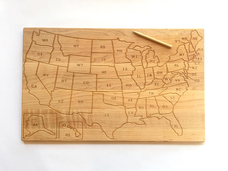 Map Tracing Board - Australia