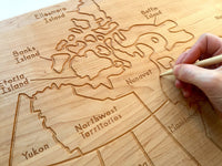 Map Tracing Board - Canada