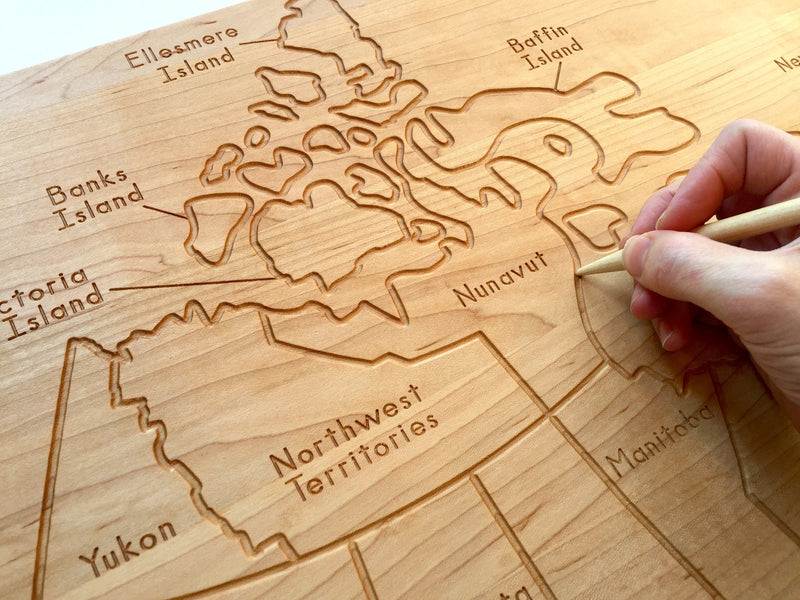 Map Tracing Board - Canada