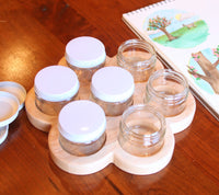 Flower Paint Jar Holder