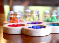 Flower Paint Jar Holder
