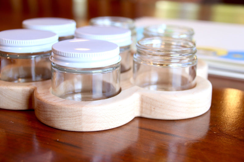 Flower Paint Jar Holder