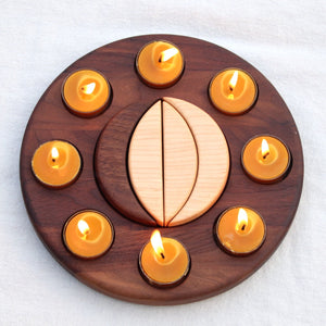 Moon Phases Candle Holder