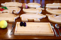 Wooden Animal Plates