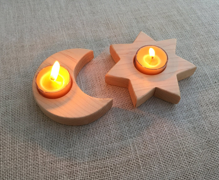 Sun and Moon Candle Holders