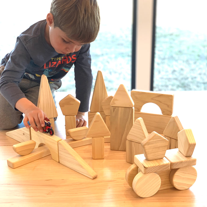 Wood Shapes Blocks Set