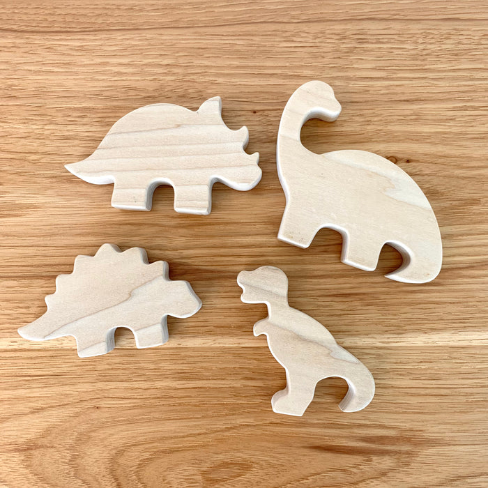 Wooden Dinosaur Set