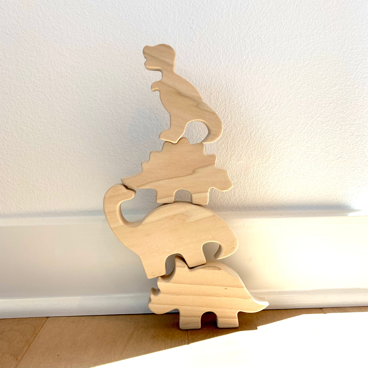Wooden Dinosaur Set