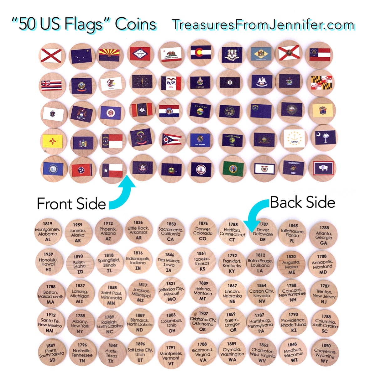 Small Coins - U.S. Flags