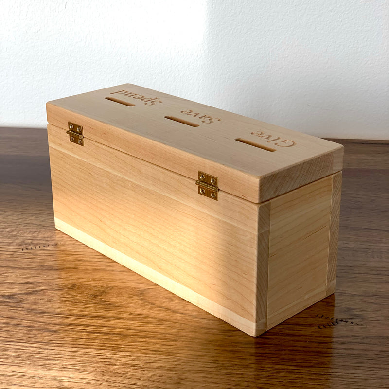 Child's Money Bank - Give, Save, Spend
