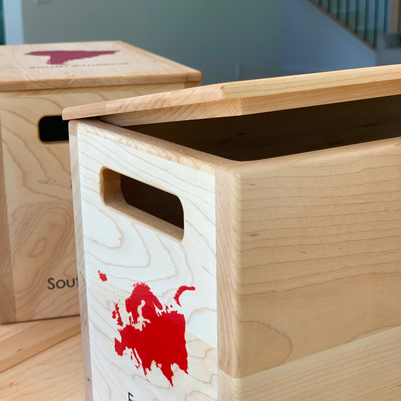 Montessori Continent Boxes - Full Set