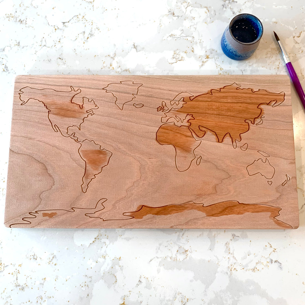 Water Painting Board - World